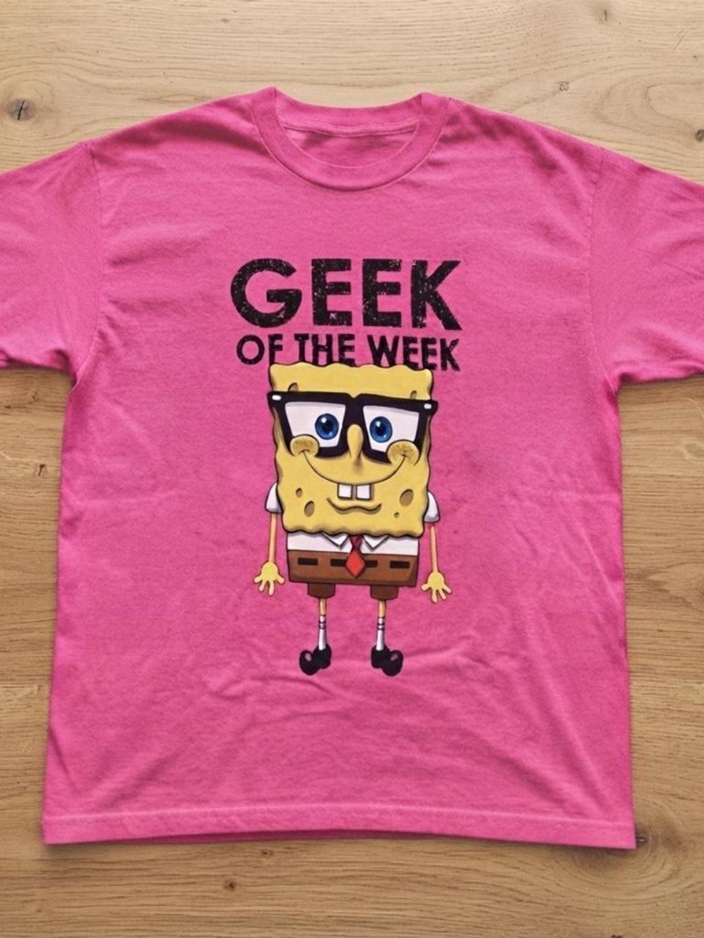 Gildan Pink 'Geek of the Week' Graphic Tee
